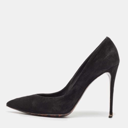 Dolce & Gabbana Black Suede Pointed Toe Pumps Size 38 - Dolce & Gabbana - Modalova