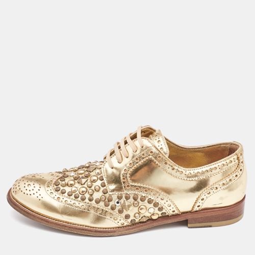 Brogue Leather Studded Derby Size 38.5 - Dolce & Gabbana - Modalova