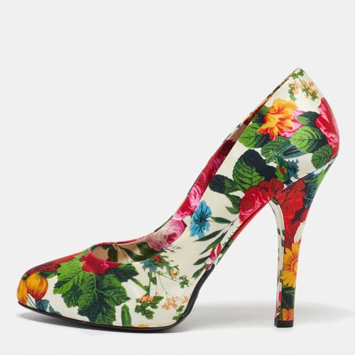 Dolce & Gabbana Multicolor Satin Floral Print Pumps Size 40 - Dolce & Gabbana - Modalova