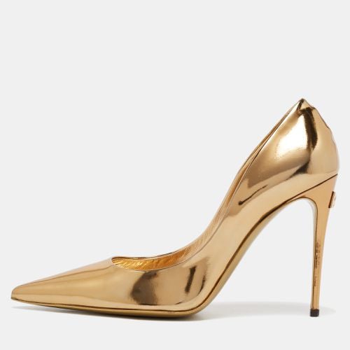 Dolce & Gabbana Gold Leather Pointed Toe Pumps Size 36 - Dolce & Gabbana - Modalova