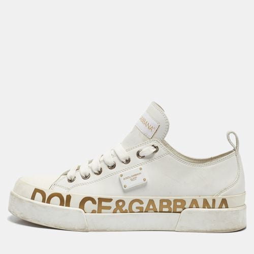 Leather Portofino Low Top Sneakers Size 39.5 - Dolce & Gabbana - Modalova