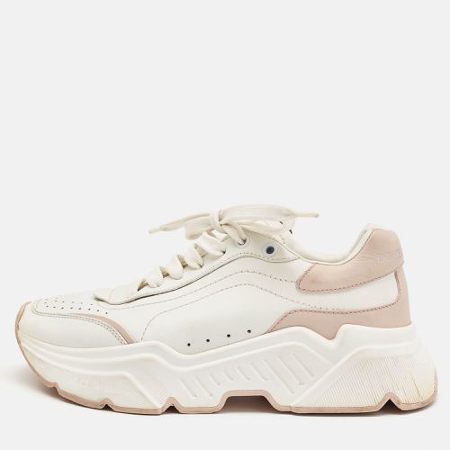 Blush Pink Leather Daymaster Sneakers Size 37 - Dolce & Gabbana - Modalova