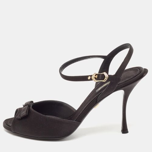 Satin Ankle Strap Sandals Size 39 - Dolce & Gabbana - Modalova