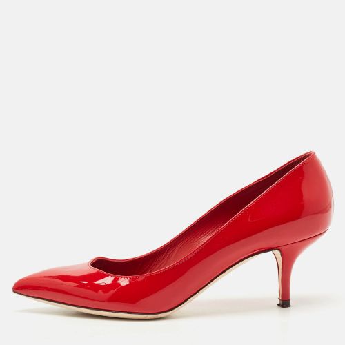 Dolce & Gabbana Red Patent Leather Pointed Toe Pumps Size 38 - Dolce & Gabbana - Modalova