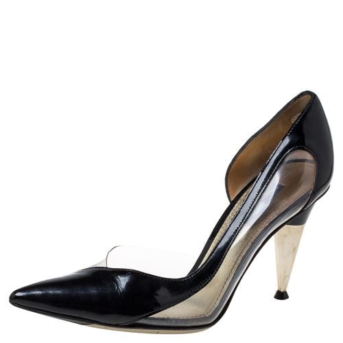 Dolce & Gabbana Black Patent Leather And PVC Pointed Toe Pumps Size 37 - Dolce & Gabbana - Modalova