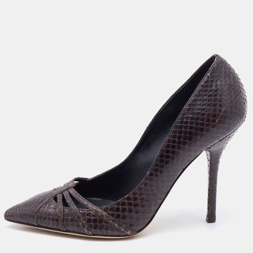 Dolce & Gabbana Dark Brown Python Pumps Size 36.5 - Dolce & Gabbana - Modalova