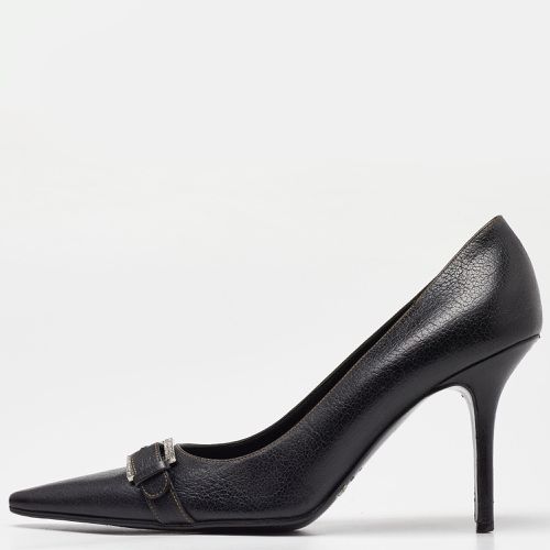 Dolce & Gabbana Black Leather Buckle Pointed Toe Pumps Size 40 - Dolce & Gabbana - Modalova