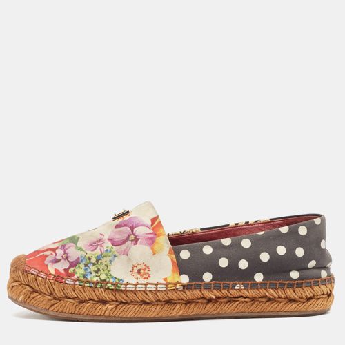 Dolce & Gabbana Multicolor Canvas Espadrille Flats Size 38 - Dolce & Gabbana - Modalova