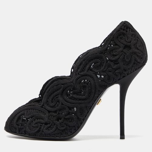 Dolce & Gabbana Black Lace Peep Toe Pumps Size 37 - Dolce & Gabbana - Modalova