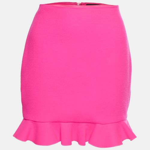 Wool Blend Ruffle Hem Mini Skirt M - David Koma - Modalova