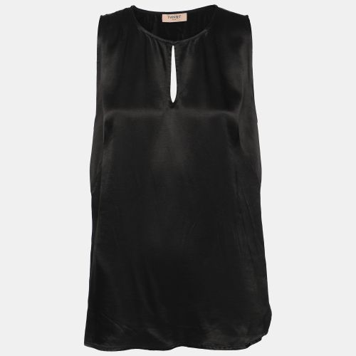 Twinset Black Satin Tank Top M - Twinset - Modalova