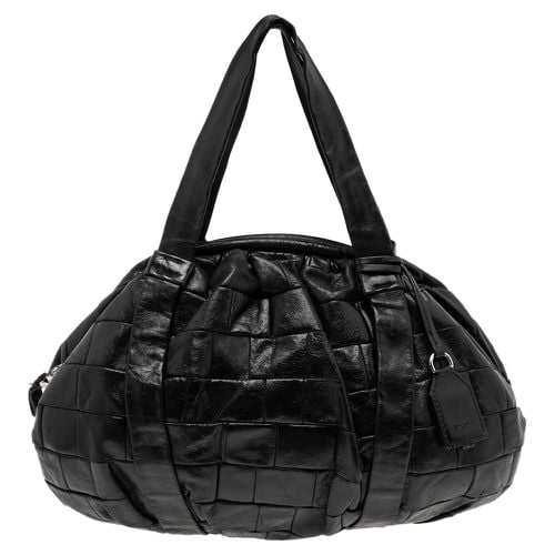 D&G Black Woven Leather Miss Diana Hobo - D&G - Modalova