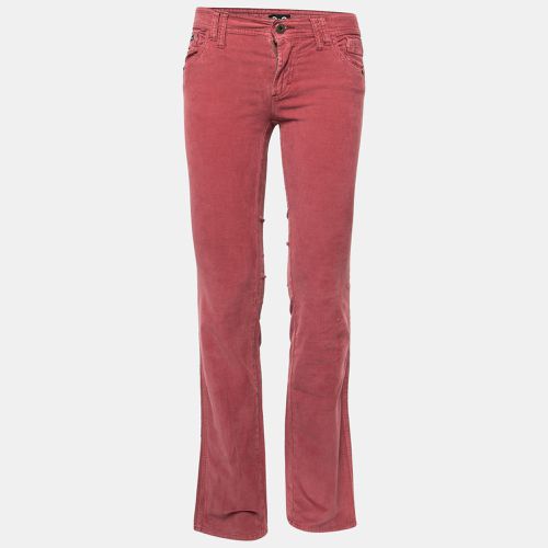 D&G Red Corduroy Low Rise Boot-Cut Tight Fit Pants S Waist 29" - D&G - Modalova