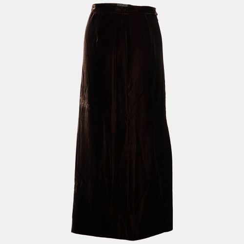 D&G Brown Velvet Midi Skirt M - D&G - Modalova