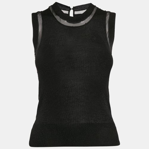 Silk and Lurex Knit Sleeveless Top S - D&G - Modalova