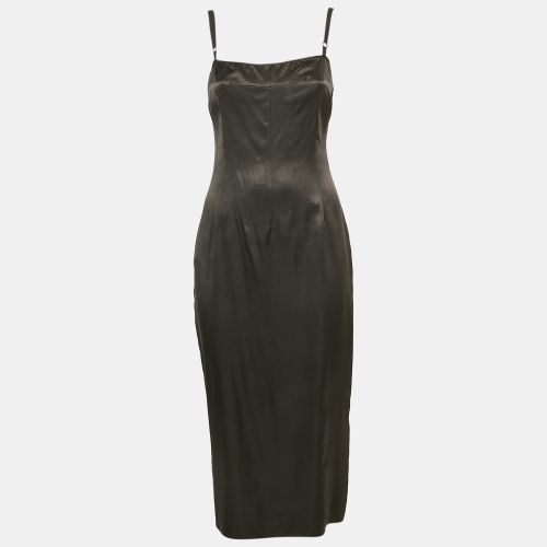 D&G Black Crepe Sleeveless Midi Dress M - D&G - Modalova