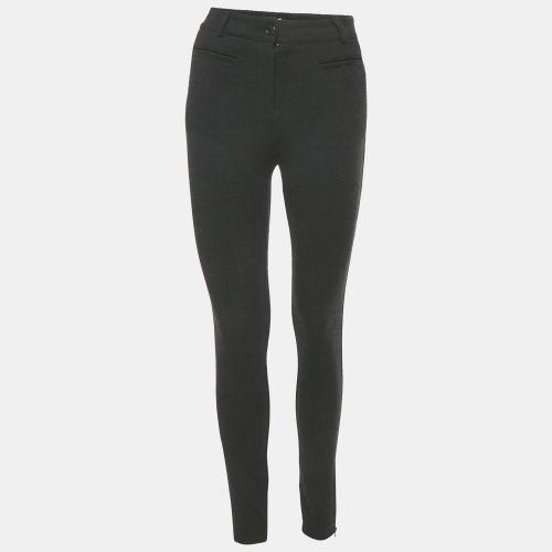 D&G Black Viscose Blend Stretch Slim Fit Trousers S - D&G - Modalova