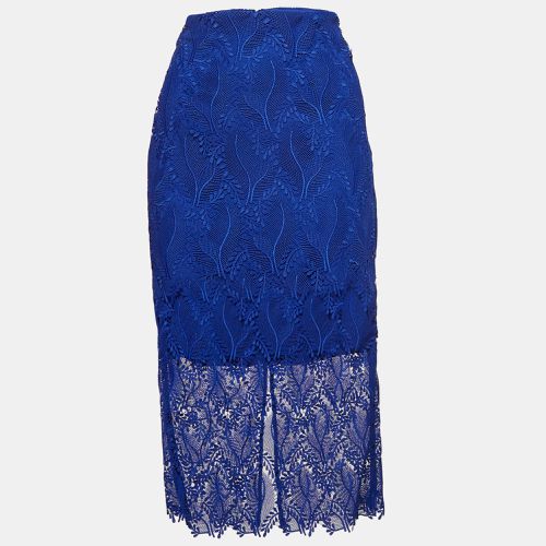 Lace Overlay Tailored Pencil Skirt S - Diane Von Furstenberg - Modalova