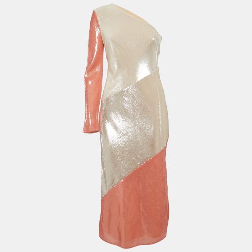 Sequin and Silk One Shoulder Bias Midi Dress S - Diane Von Furstenberg - Modalova