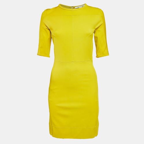 Diane Von Furstenberg Acid Yellow Jersey Oka Sheath Dress M - Diane Von Furstenberg - Modalova