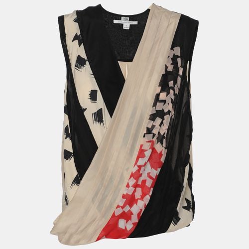 Diane Von Furstenberg Multicolor Silk Draped Talitha Top M - Diane Von Furstenberg - Modalova