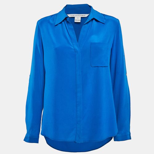 Diane Von Furstenberg Blue Silk Lorelei Shirt M - Diane Von Furstenberg - Modalova