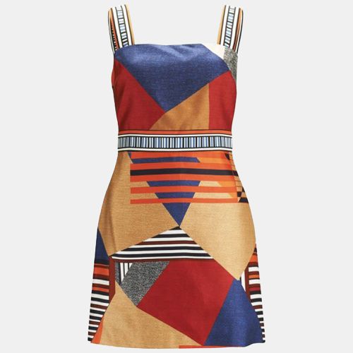 Diane Von Furstenberg Multicolor Printed Cotton Blend Jakarta Mini Dress M - Diane Von Furstenberg - Modalova