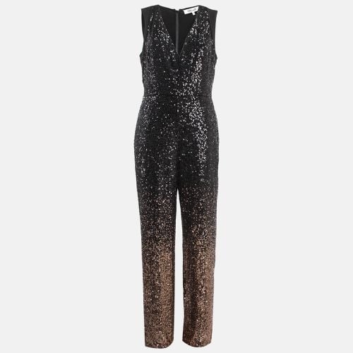 Diane Von Furstenberg Black Sequin Embellished Eryn Jumpsuit M - Diane Von Furstenberg - Modalova