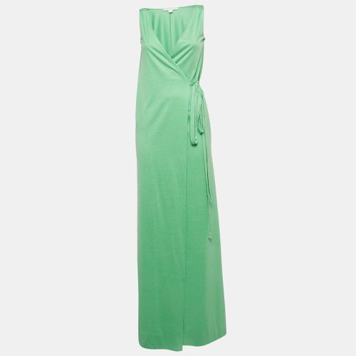 Diane Von Furstenberg Green Silk & Cotton Knit Wrap Dress XS - Diane Von Furstenberg - Modalova