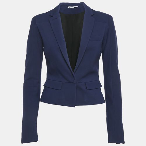 Diane Von Furstenberg Blue Knit Single Breasted Reiko Blazer M - Diane Von Furstenberg - Modalova