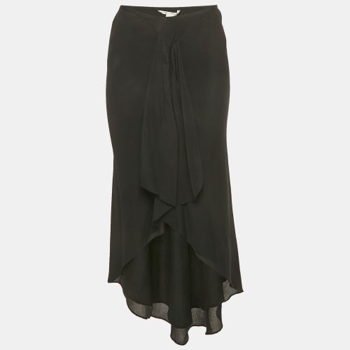Diane Von Furstenberg Blue Silk Ruffled Asymmetric Skirt M - Diane Von Furstenberg - Modalova