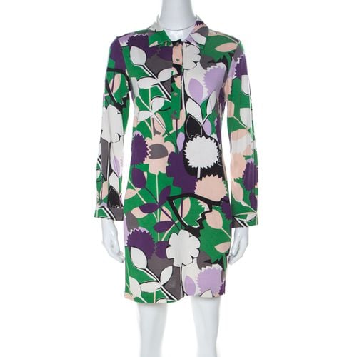 Diane von Furstenberg Multicolor Printed Silk Jersey Nicole Tunic M - Diane Von Furstenberg - Modalova