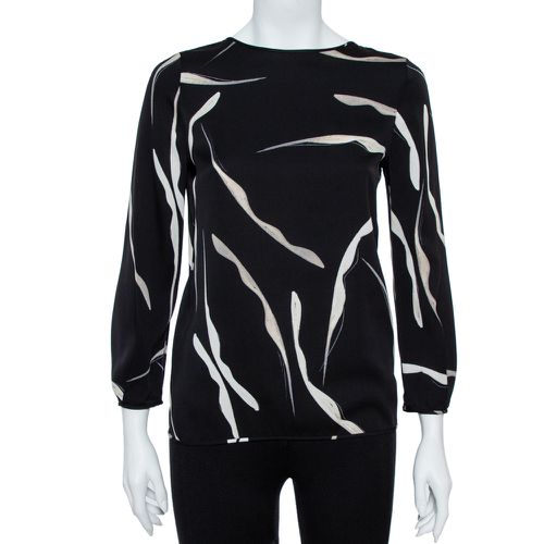 Diane von Furstenberg Black Stretch Silk Open Back Evvy Blouse P - Diane Von Furstenberg - Modalova