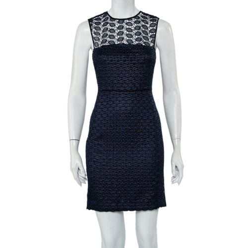 Diane Von Furstenberg Navy Blue Kinchu SG Lace Dress S - Diane Von Furstenberg - Modalova