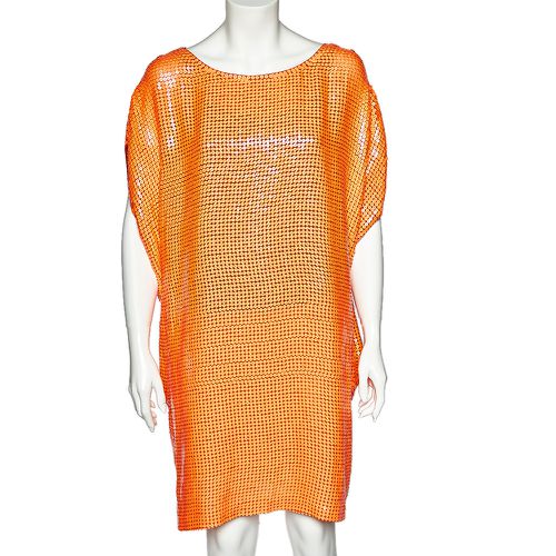 Neon Sequin Embellished Silk Kei Tunic L - Diane Von Furstenberg - Modalova