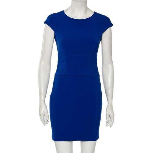 Diane Von Furstenberg Blue Knit Ruched Waist Detailed Dress S - Diane Von Furstenberg - Modalova