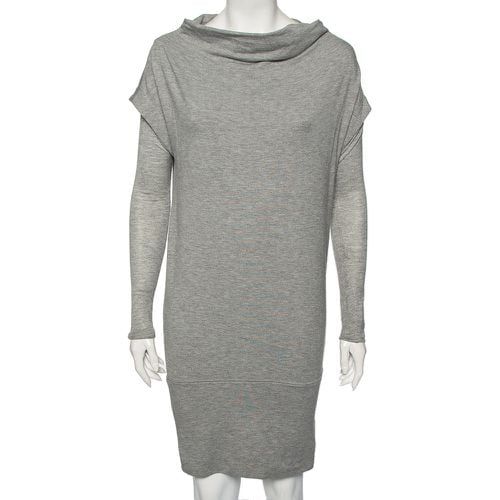 Diane von Furstenberg Grey Knit Financier Sweatshirt Dress S - Diane Von Furstenberg - Modalova