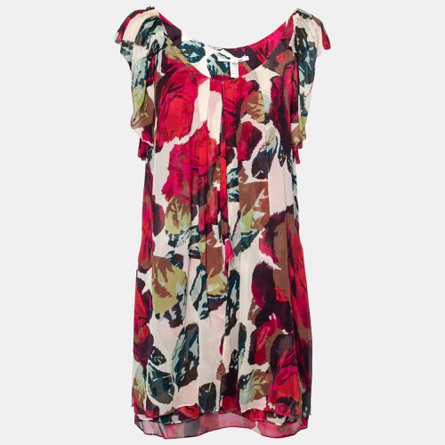 Diane von Furstenberg Multicolor Printed Silk Elenka Mini Dress S - Diane Von Furstenberg - Modalova