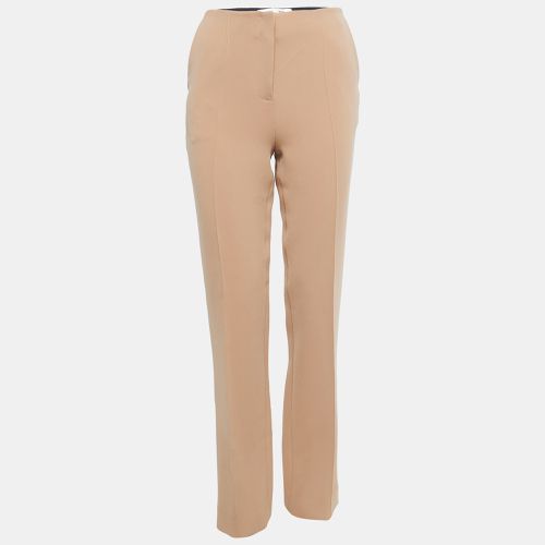 Brown Stretch Crepe High Waist Trousers S - Diane Von Furstenberg - Modalova