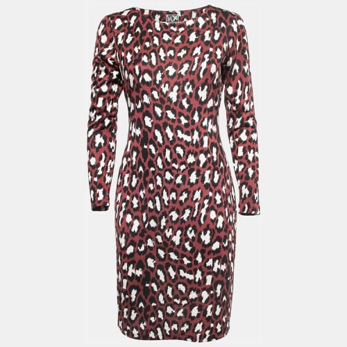 Diane by Diane Von Furstenberg Burgundy Animal Printed Silk Knit Muriel Dress M - Diane Von Furstenberg - Modalova