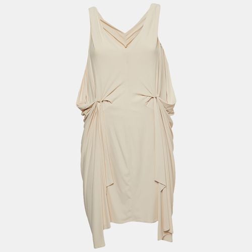 Diane Von Furstenberg Cream Jersey Draped Milton Mini Dress XS - Diane Von Furstenberg - Modalova