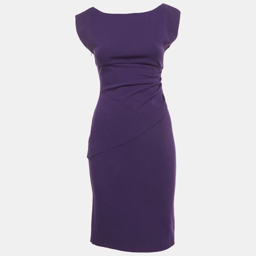 Diane Von Furstenberg Purple Knit Draped Sleeveless Mini Dress S - Diane Von Furstenberg - Modalova