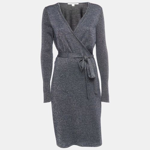 Lurex Knit Evelyn Wrap Dress L - Diane Von Furstenberg - Modalova