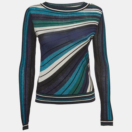 Diane Von Furstenberg Multicolor Striped Knit Long Sleeve Top S - Diane Von Furstenberg - Modalova