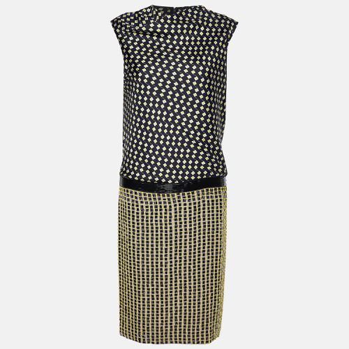 Diane Von Furstenberg Black Printed & Embellished Silk Sleeveless Dress M - Diane Von Furstenberg - Modalova