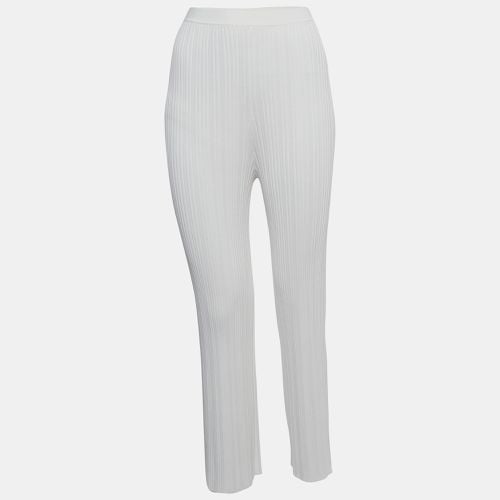 Dion Lee Ivory White Ribbed Knit Pants M - Dion Lee - Modalova