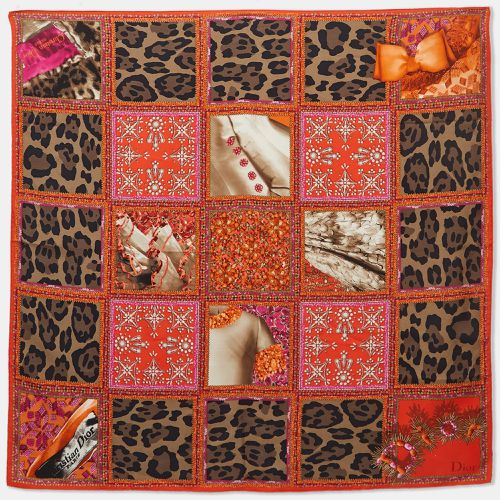 Dior Multicolor Jewel & Animal Print Silk Scarf - Dior - Modalova