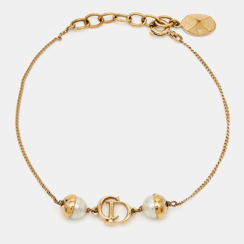 Dior Mise en Dior Faux Pearl Gold Tone Bracelet - Dior - Modalova