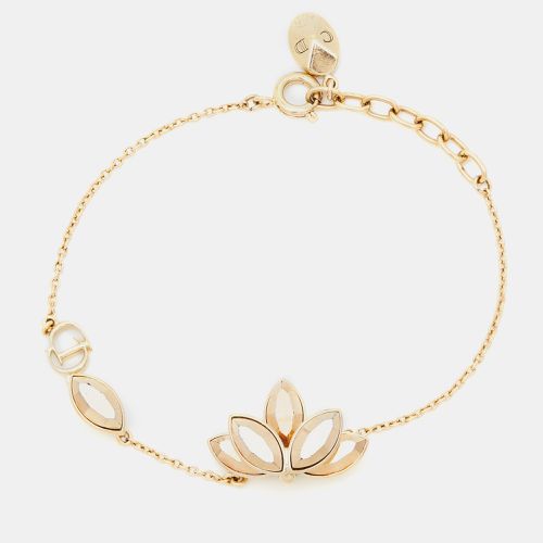 Dior Floral Crystals Gold Tone Bracelet - Dior - Modalova