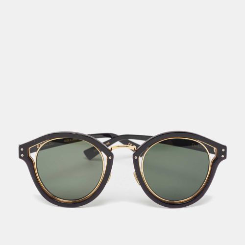 Dior Black/Gold Elliptic Oval Sunglasses - Dior - Modalova